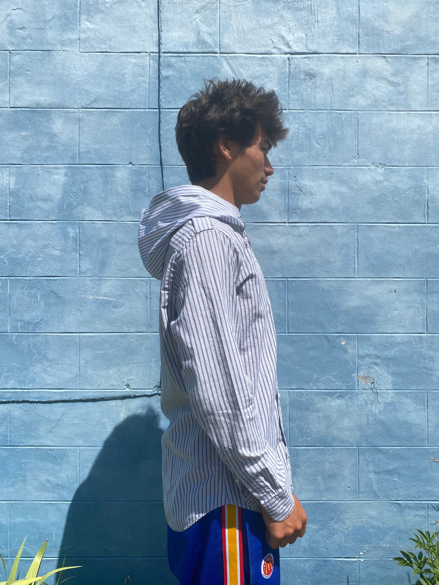 Hooded dress shirt