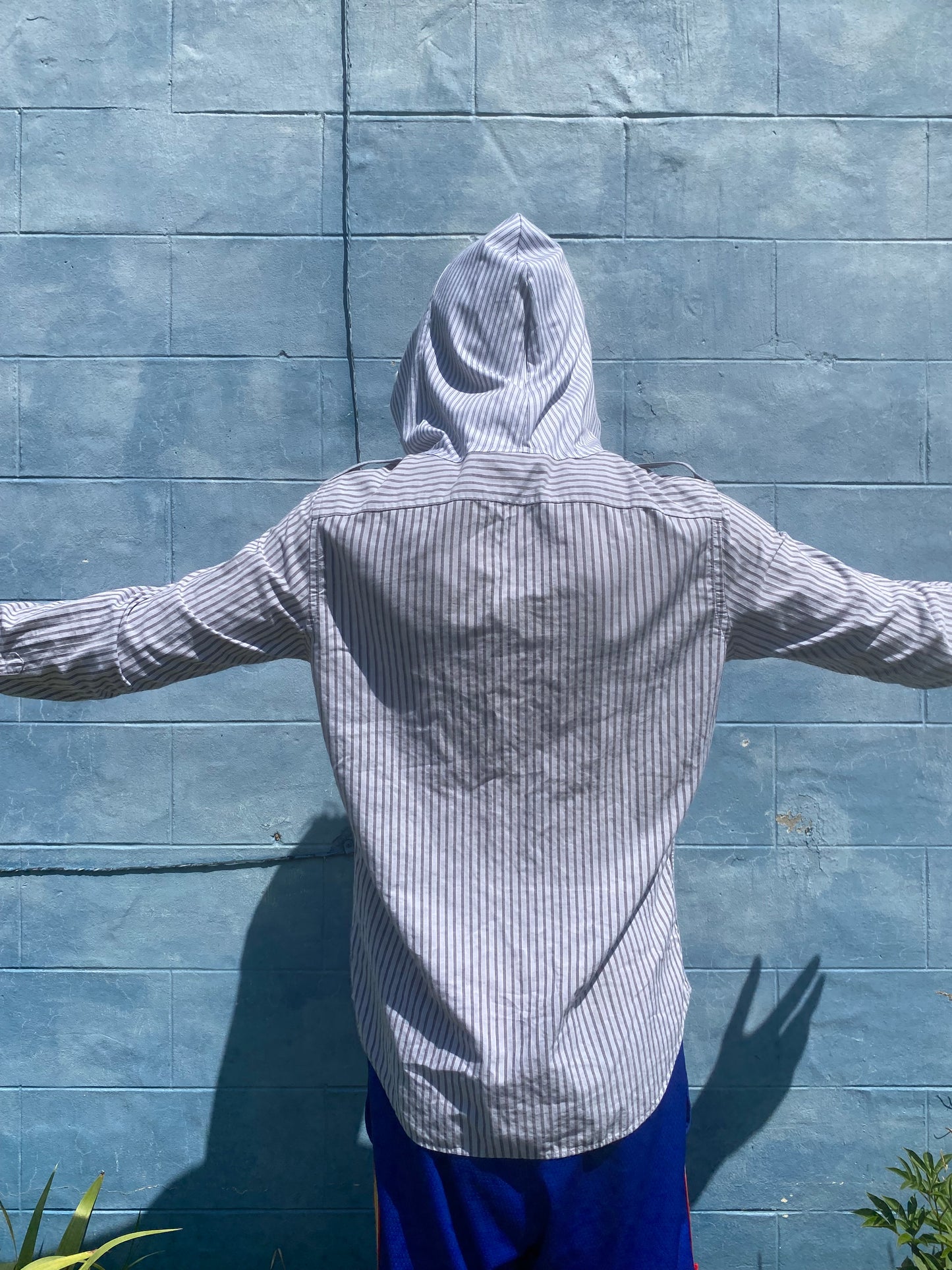 Hooded dress shirt