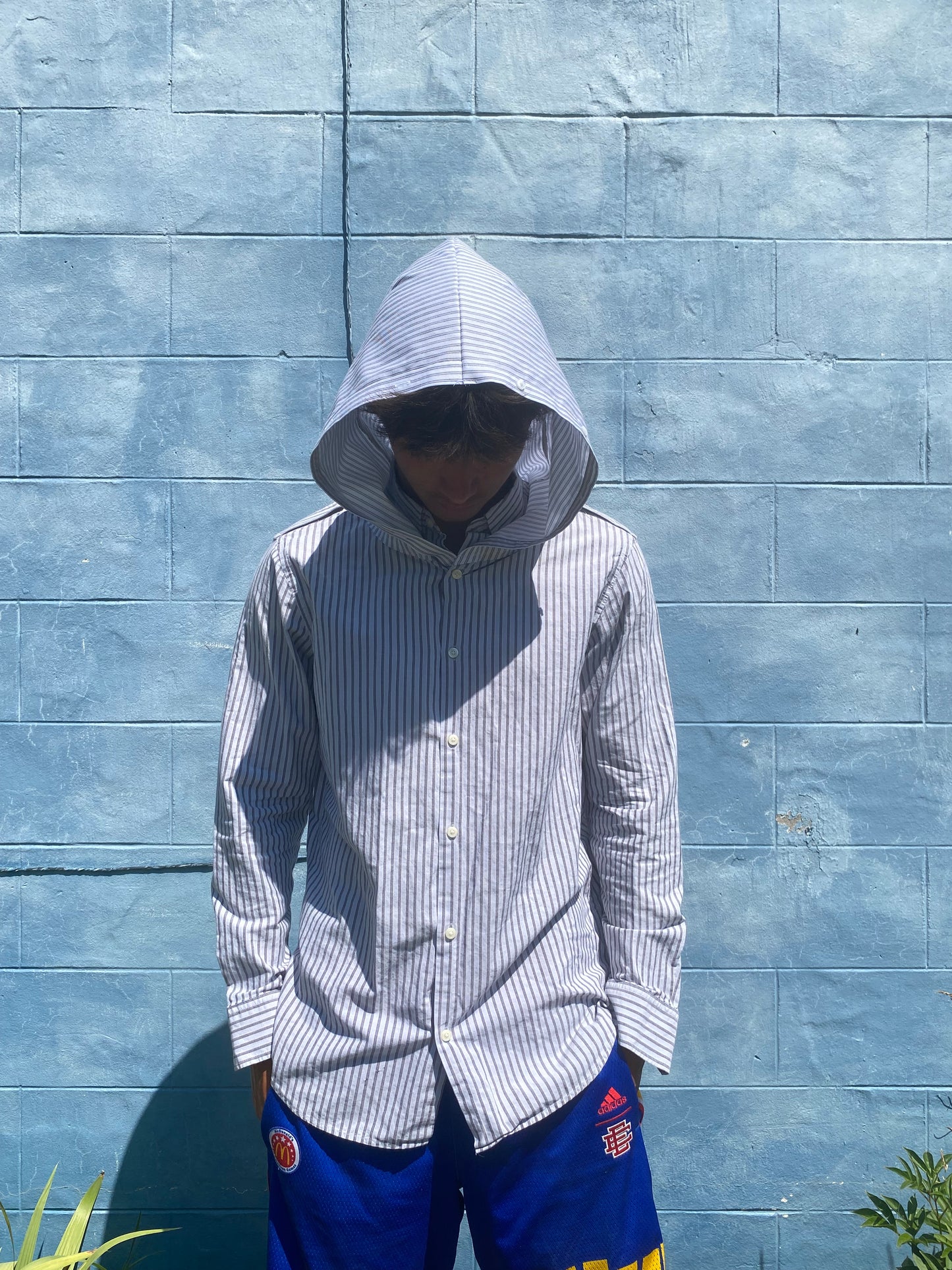 Hooded dress shirt